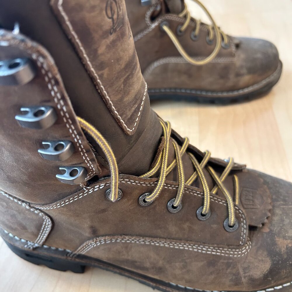 Danner Gritstone 8" Mens 9.5 D Brown Leather Alloy Toe Waterproof Work Boots - Picture 10 of 14